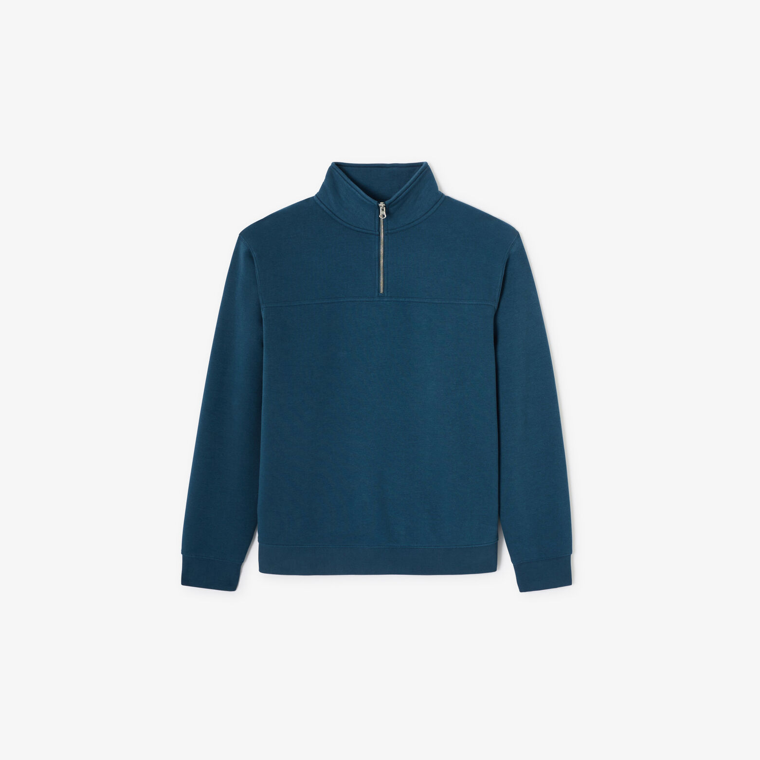 Sweat col montant zipp&eacute; uni