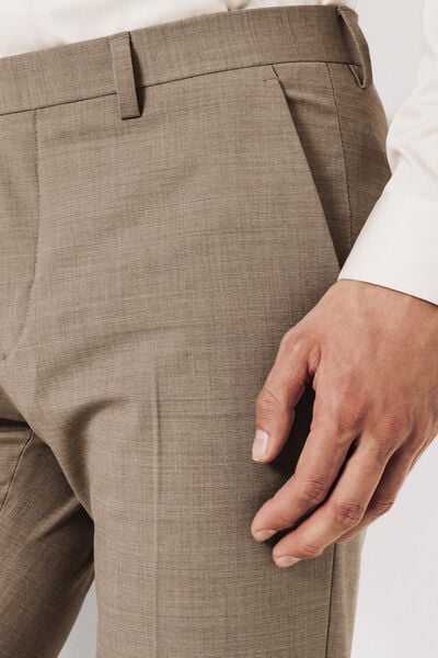 Pantalon de costume slim bi-ton