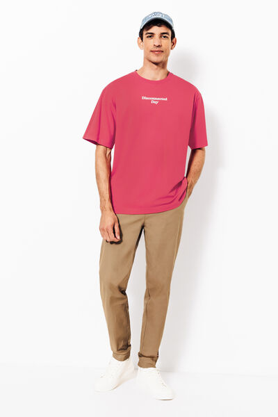 Tee shirt imprim&eacute; col rond