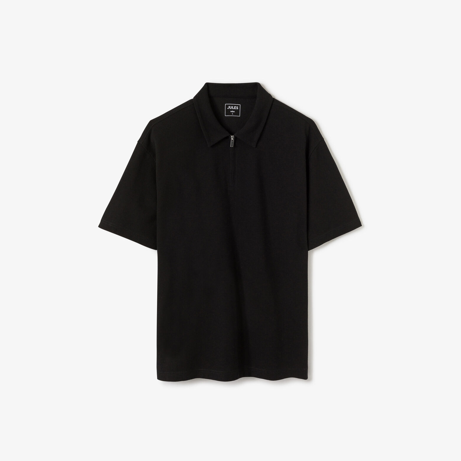 Polo korte mouwen, kraag met rits