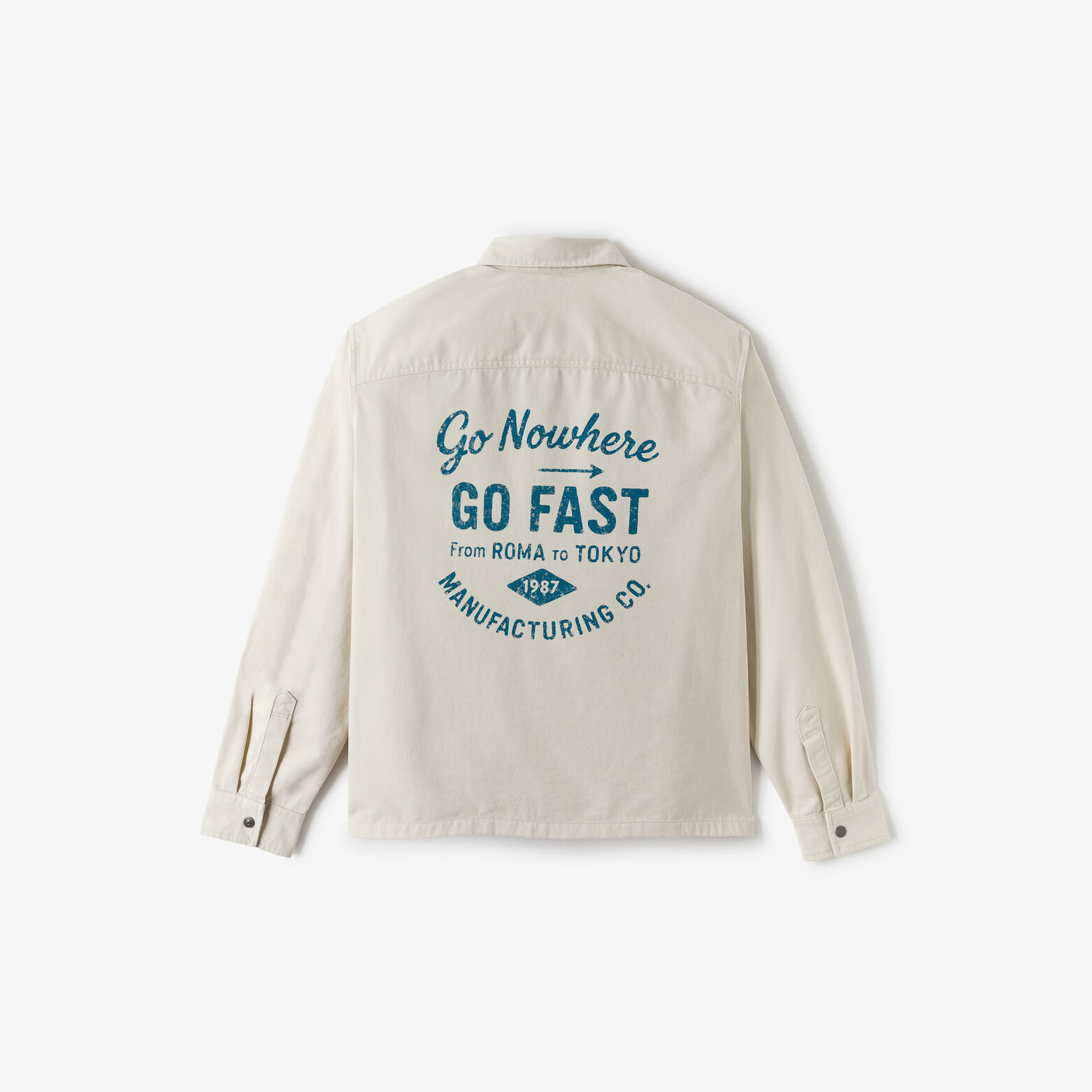 Overhemd in katoen met print