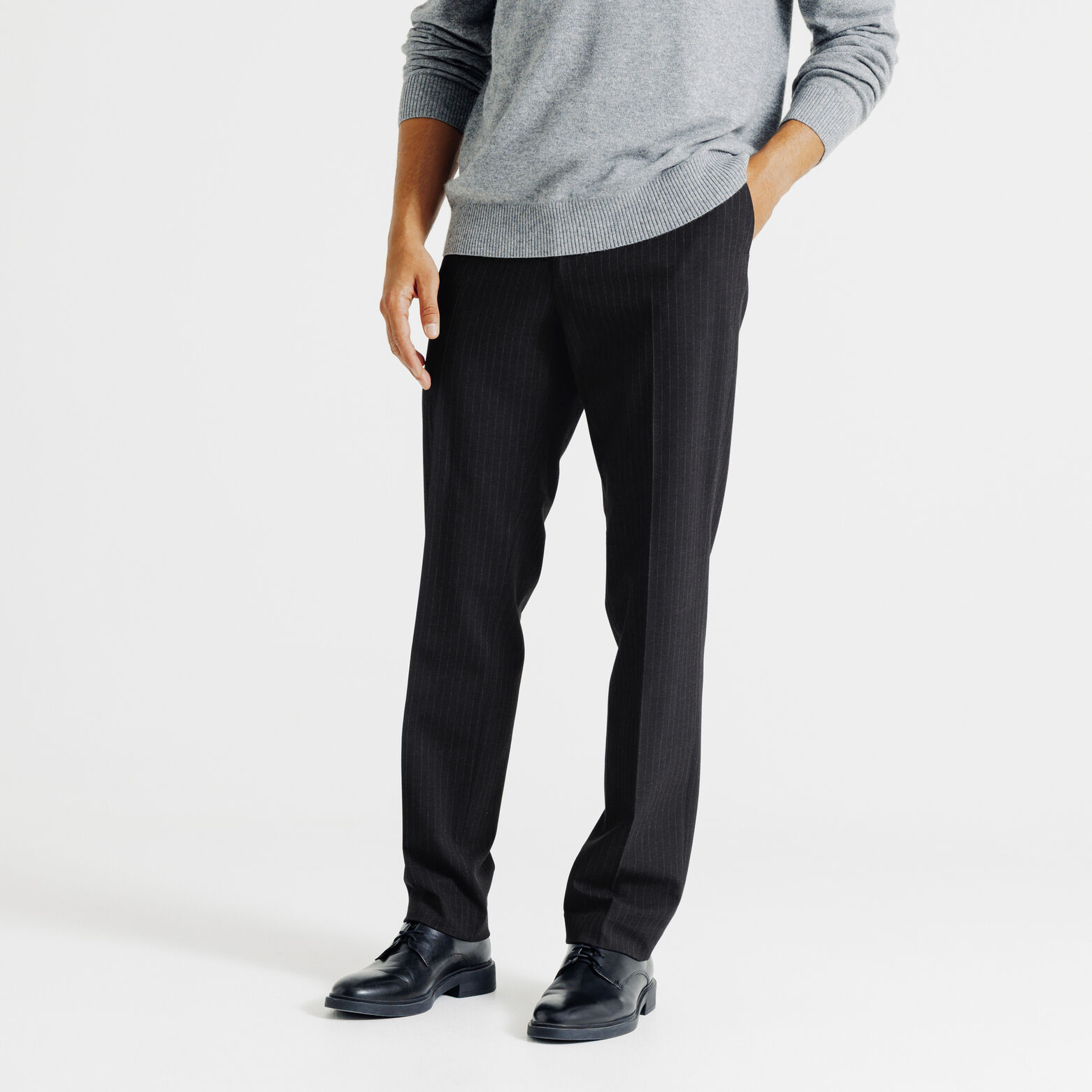 Costume 2 pi&egrave;ces confort ray&eacute; - Bleu fonc&eacute;