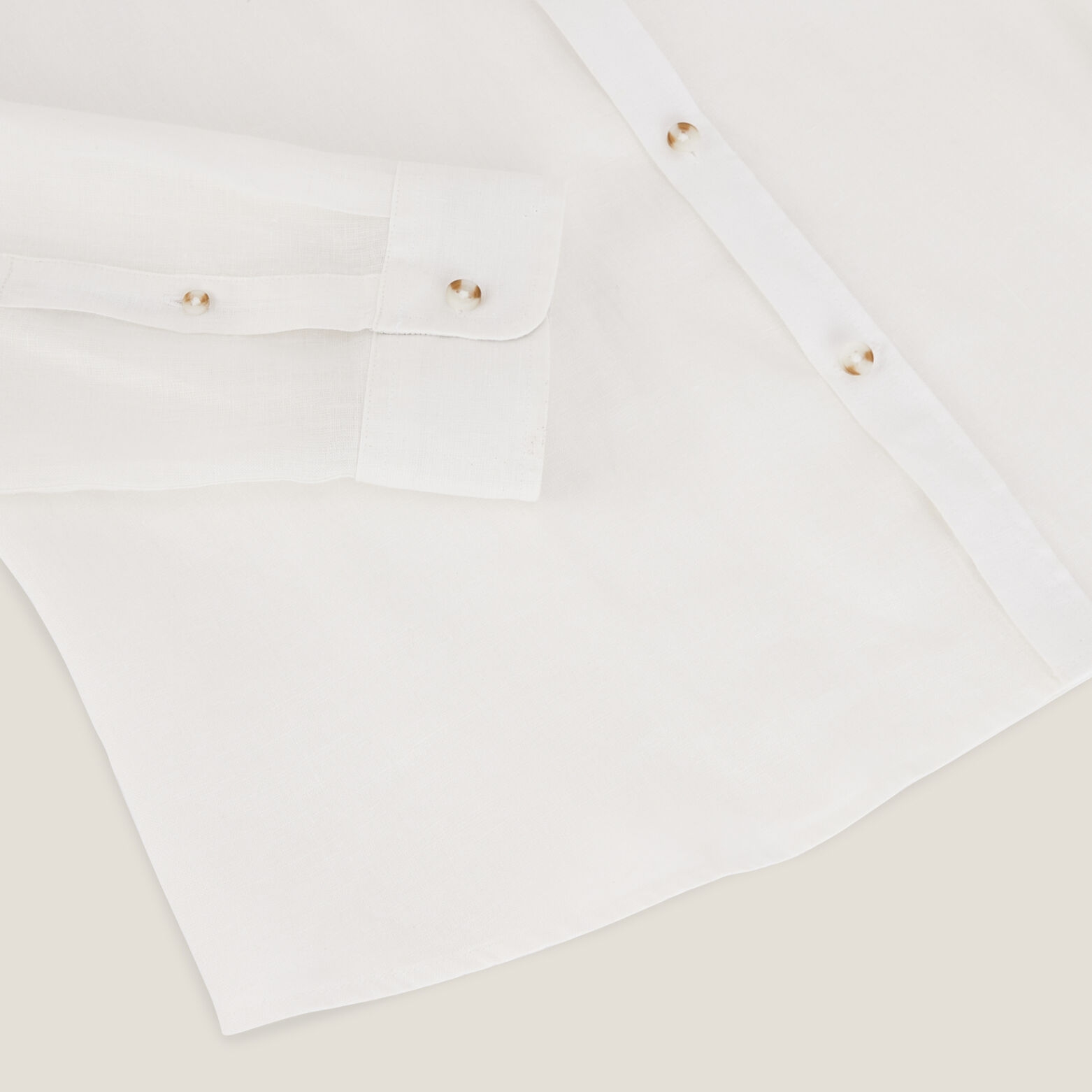 Chemise en lin col mao