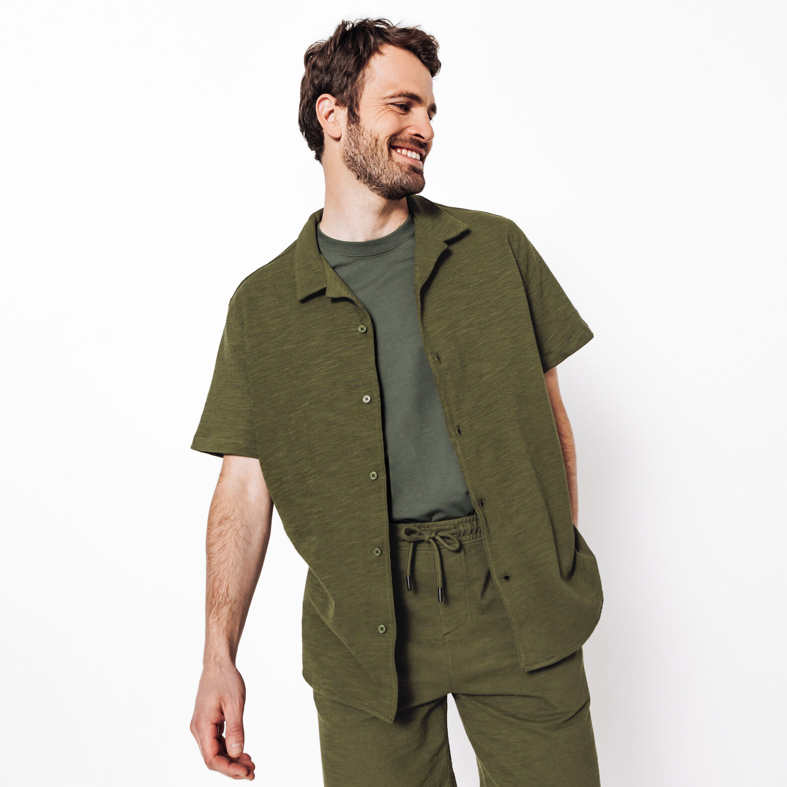 Hemdje in badstof met haaienkraag