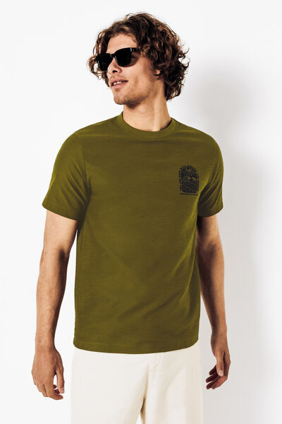 Geborduurd t-shirt in reli&euml;fstof