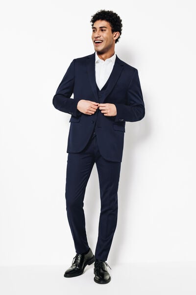 Costume 2 pi&egrave;ces slim - Bleu fonc&eacute;