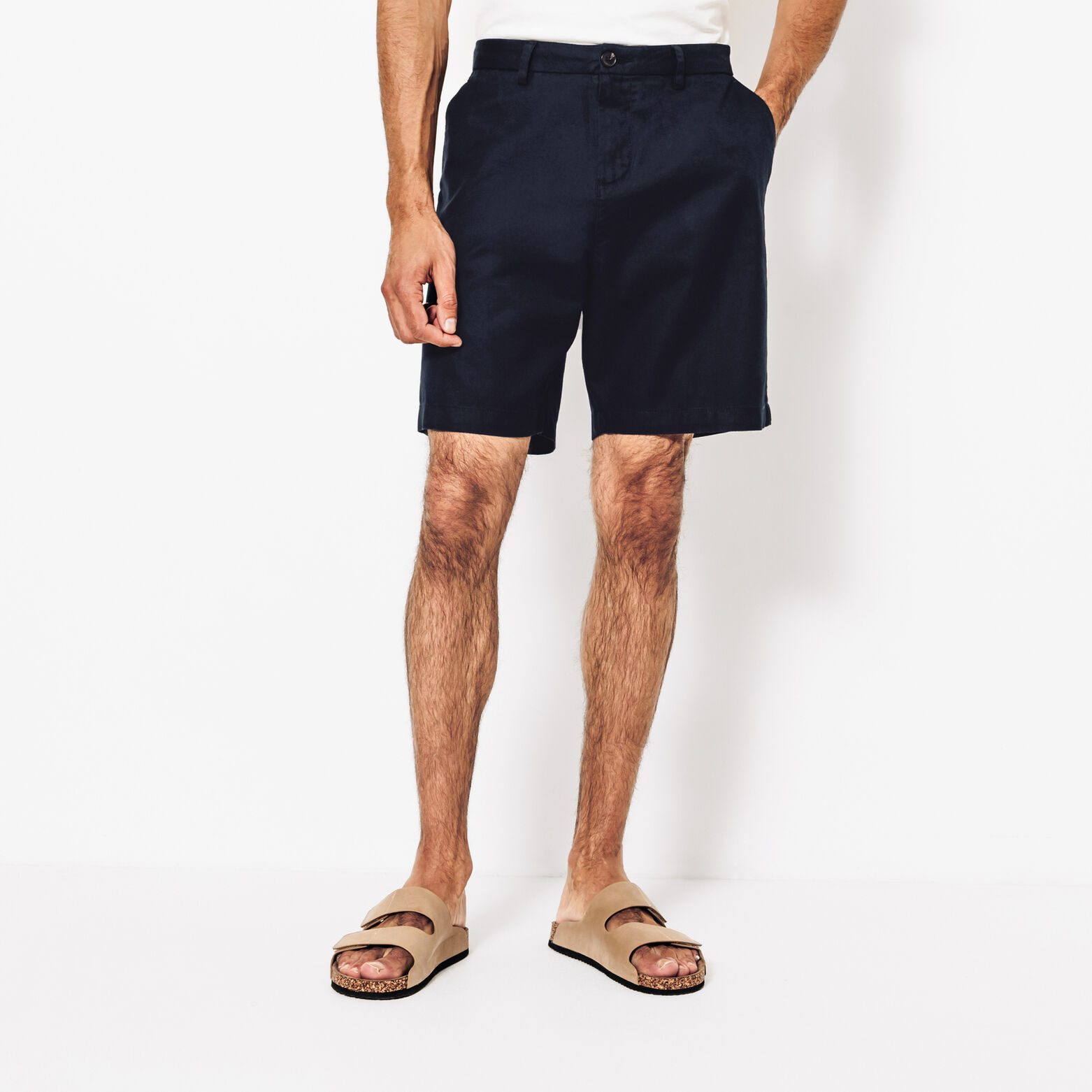 Bermuda en coton lin