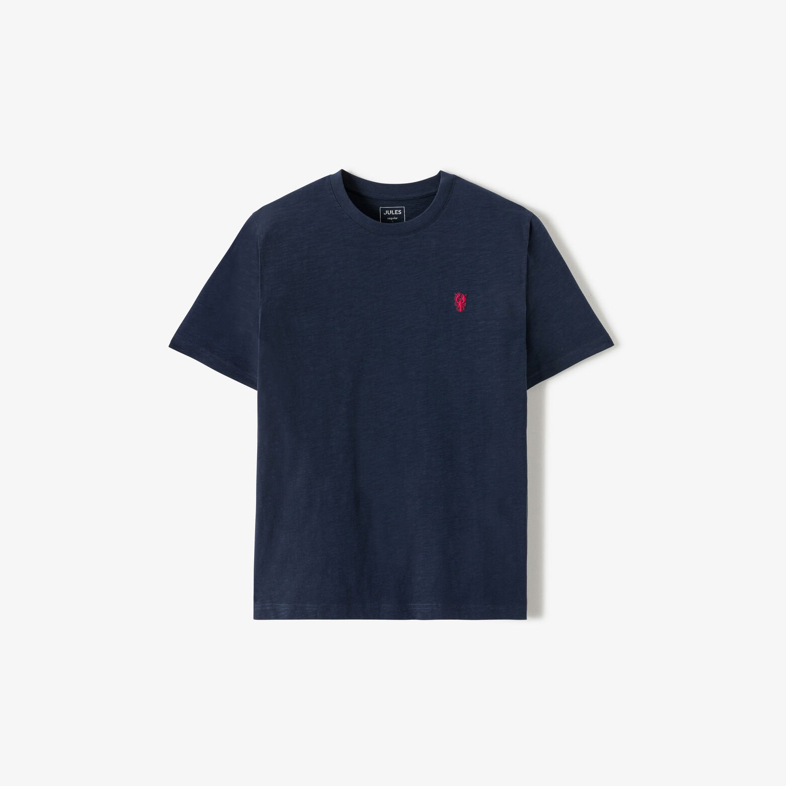 Tee shirt mati&egrave;re flamm&eacute;e broderie poitrine