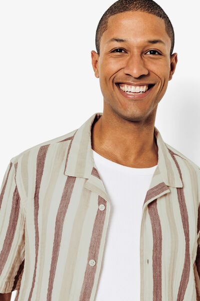 Chemisette en gaze de coton ray&eacute;e