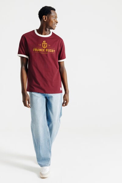 Tee shirt imprim&eacute; licence France Rugby