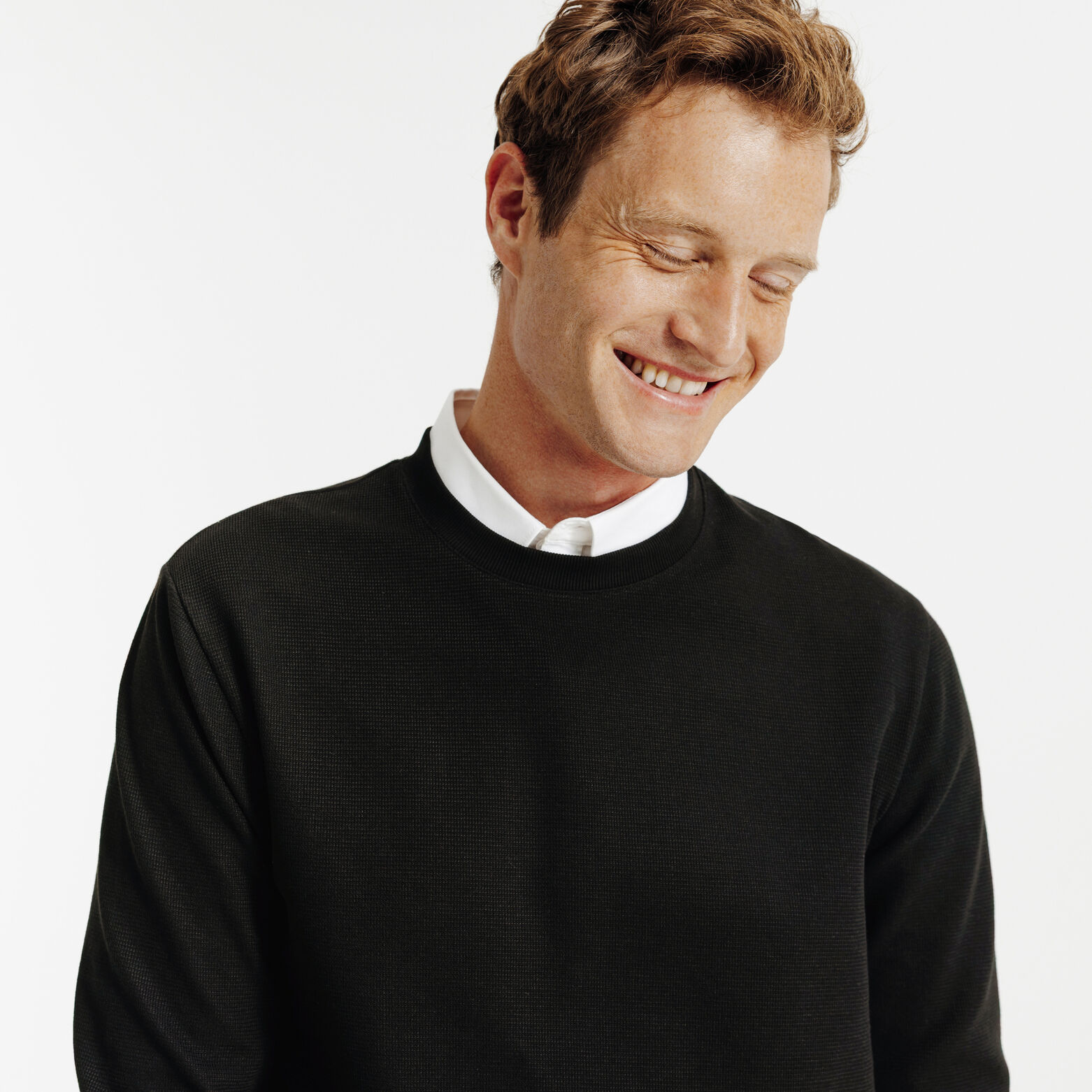 Tee shirt manches longues mati&egrave;re reli&eacute;f&eacute;e