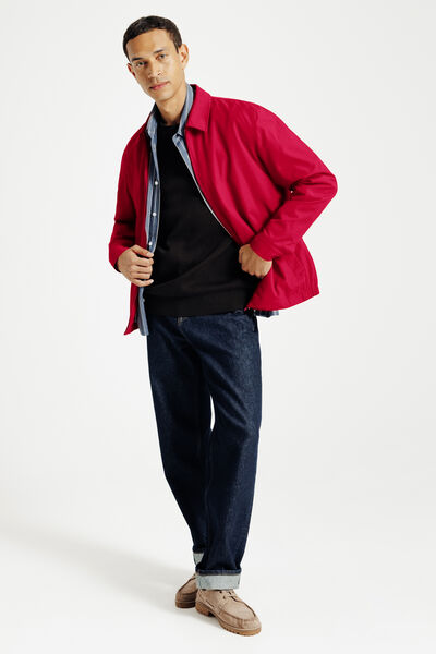 Blouson col chemise zipp&eacute;