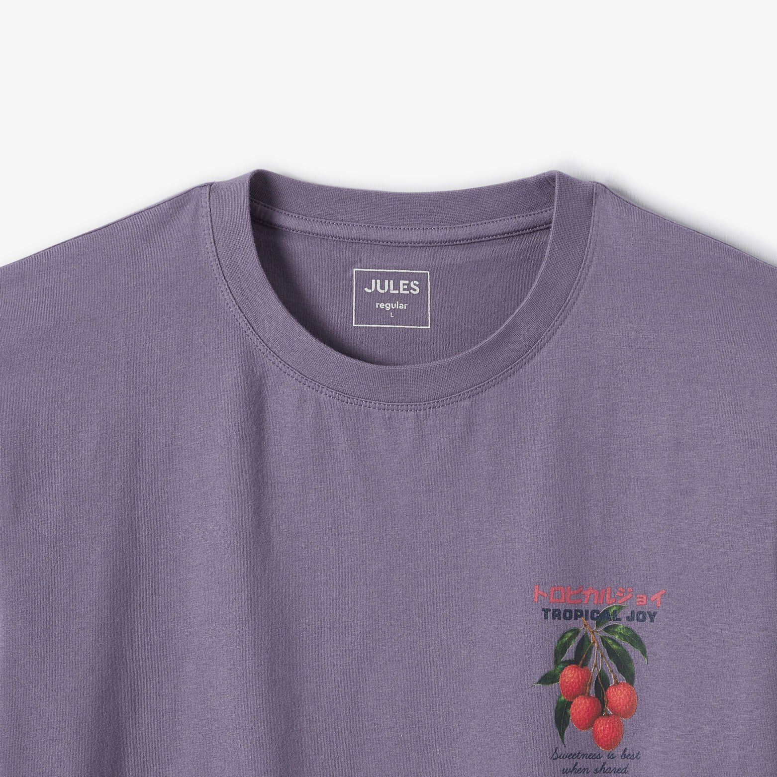 Tee-shirt imprim&eacute; devant dos imprim&eacute; japonais