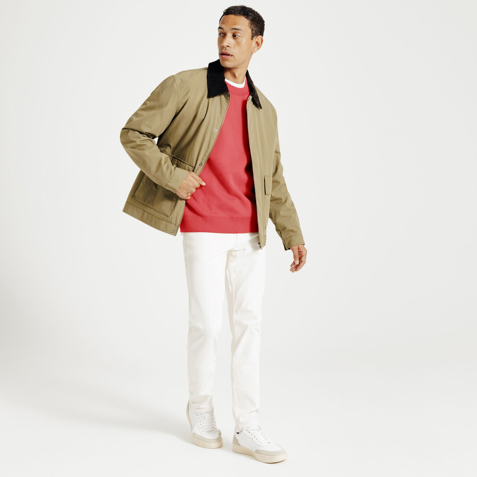 Pull col rond relax tricotage jacquard