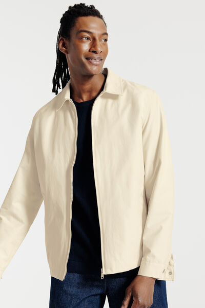 Blouson col chemise zipp&eacute;