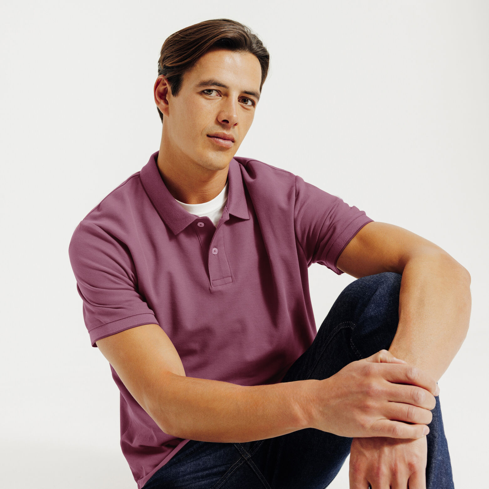 Polo manches courtes uni "le parfait by JULES"