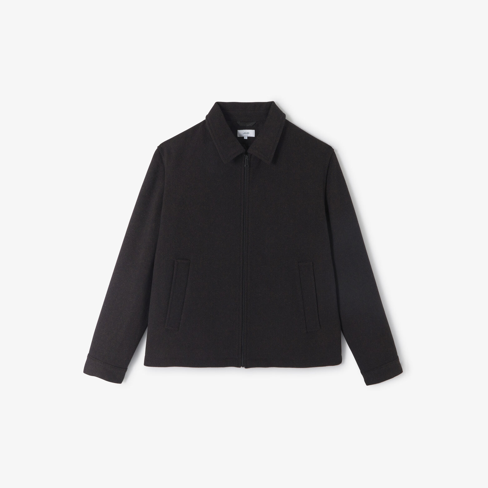 Blouson col chemise zipp&eacute;