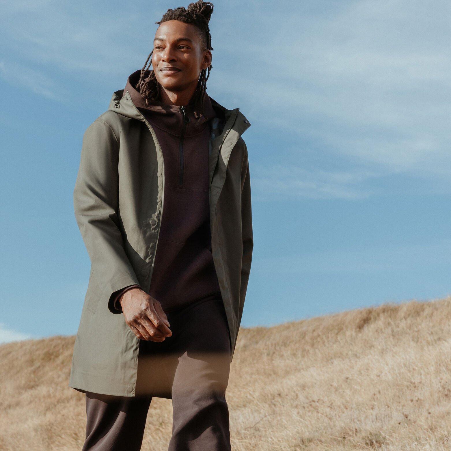 Parka longue waterproof &agrave; capuche