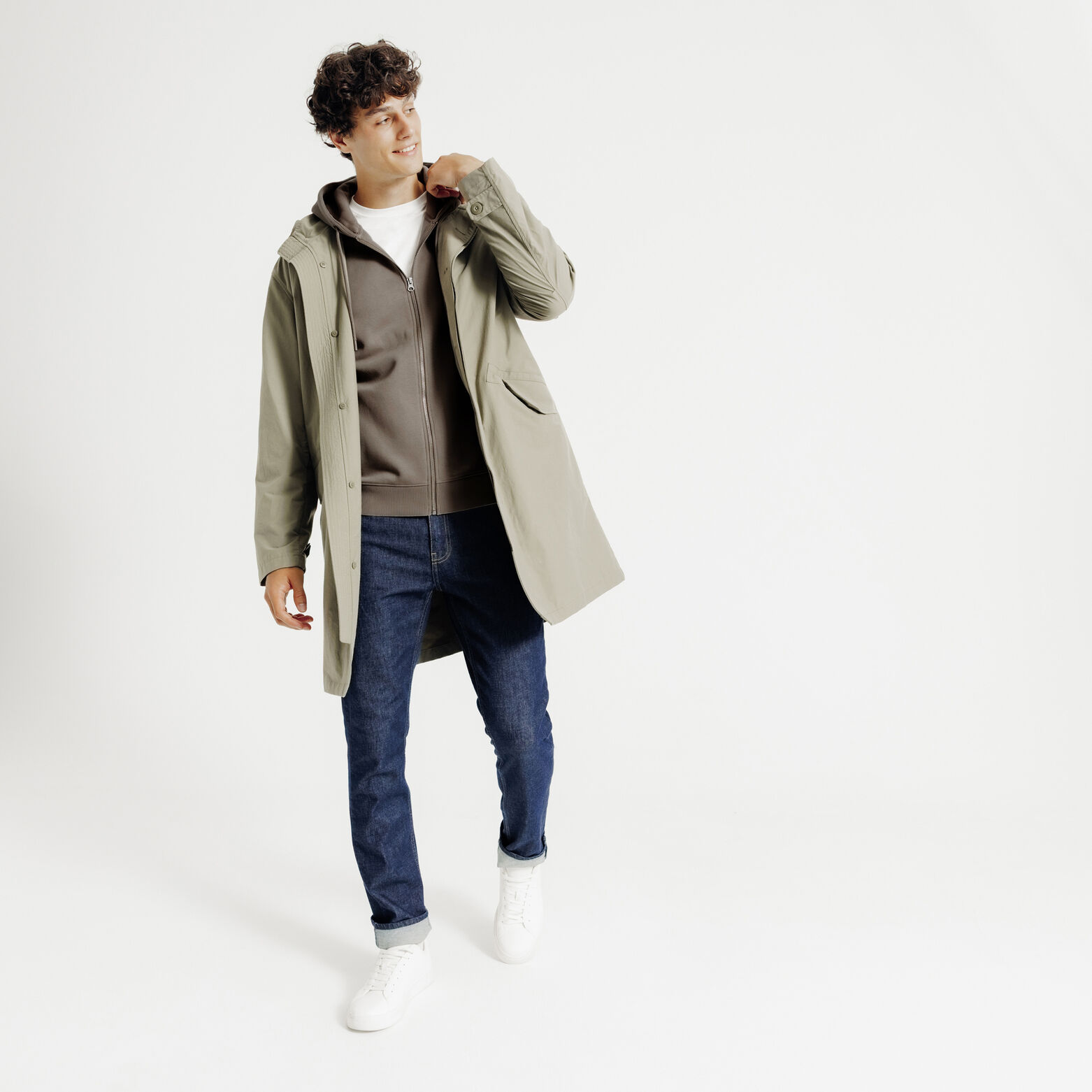 Sweat &agrave; capuche zipp&eacute;