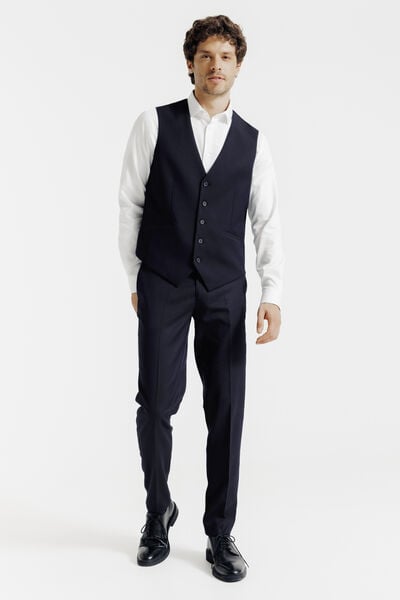 Gilet de costume uni slim