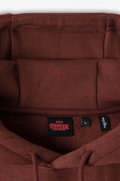 Sweat &agrave; capuche imprim&eacute; licence Stranger Things