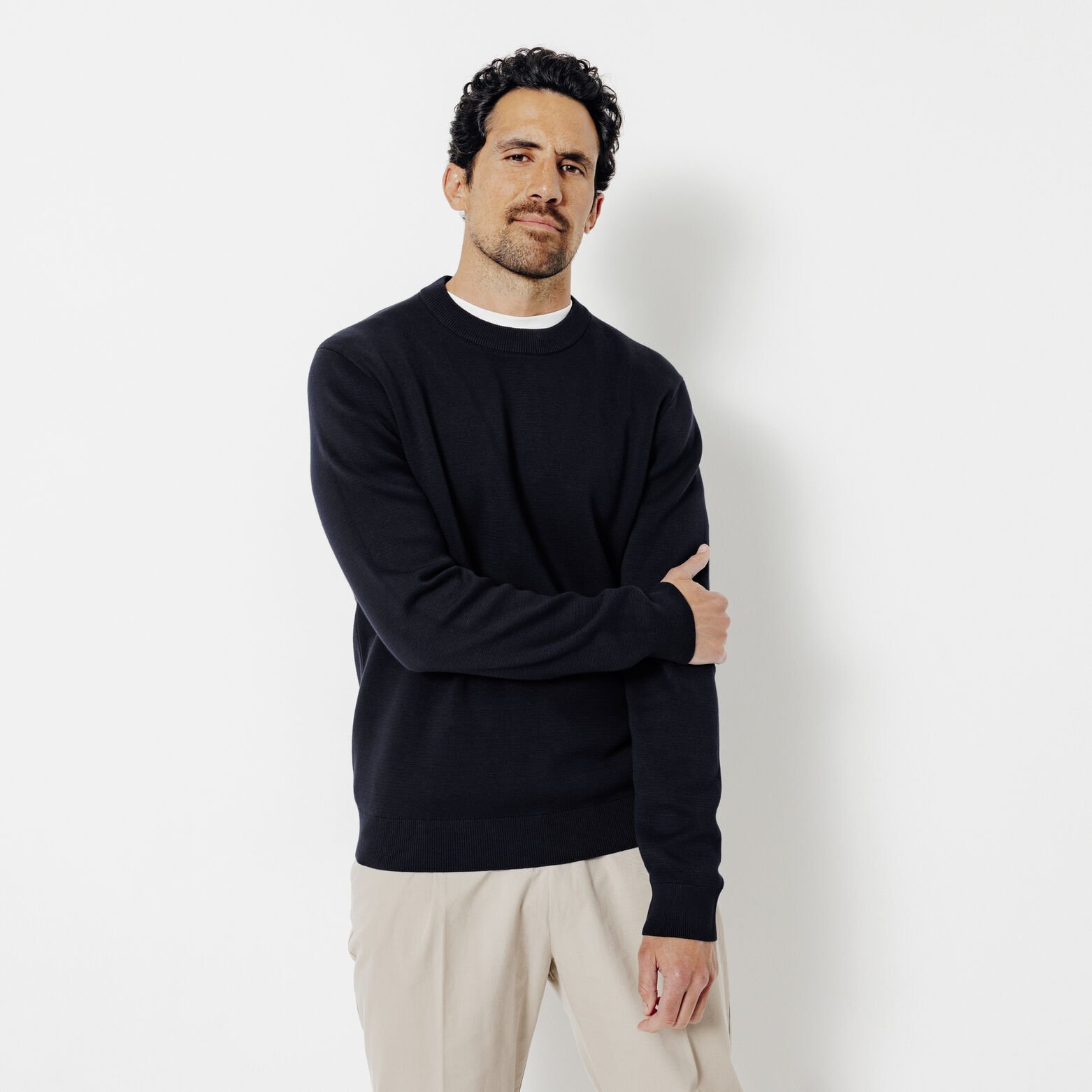 "Le Parfait by JULES" trui met ronde hals