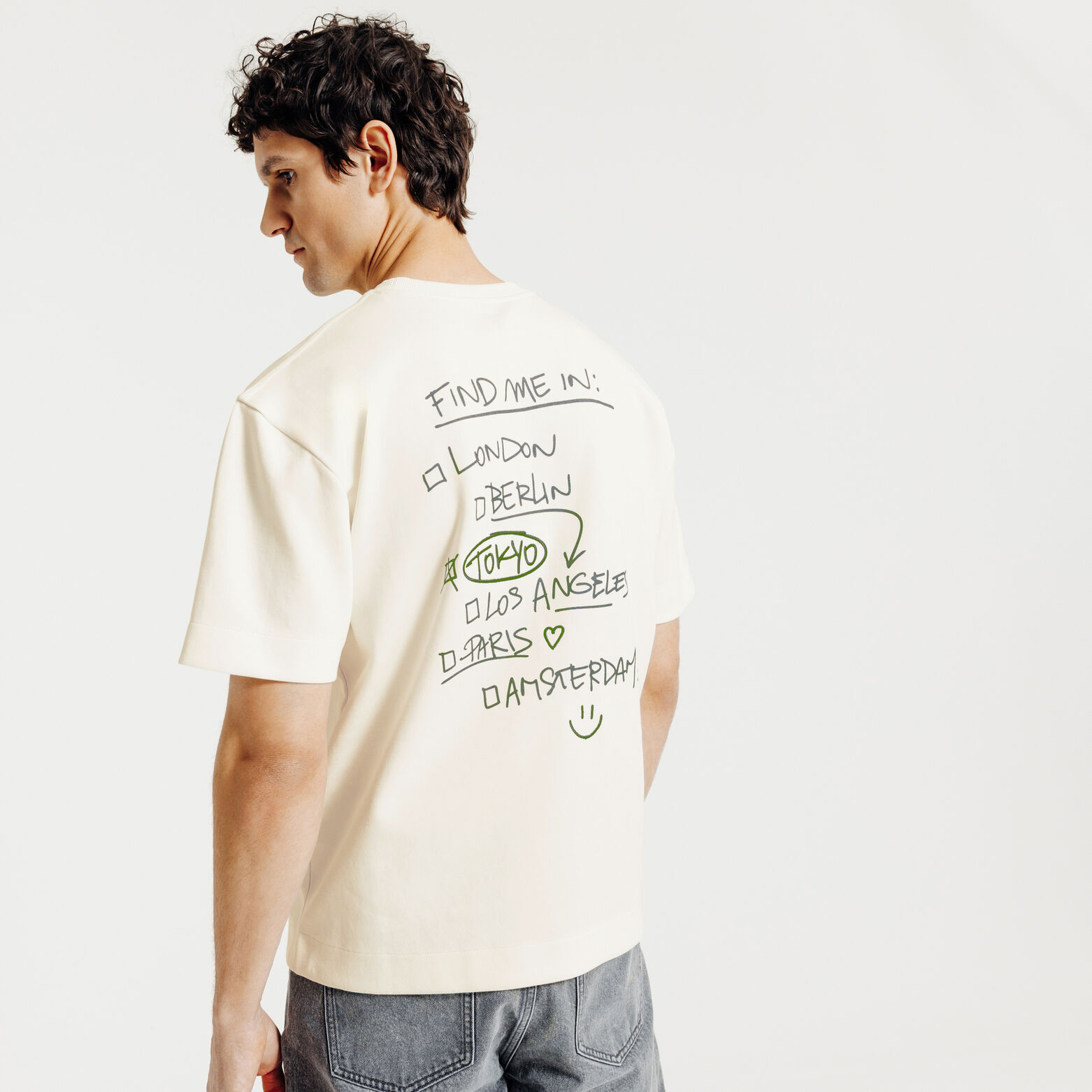 Tee shirt imprim&eacute; devant dos