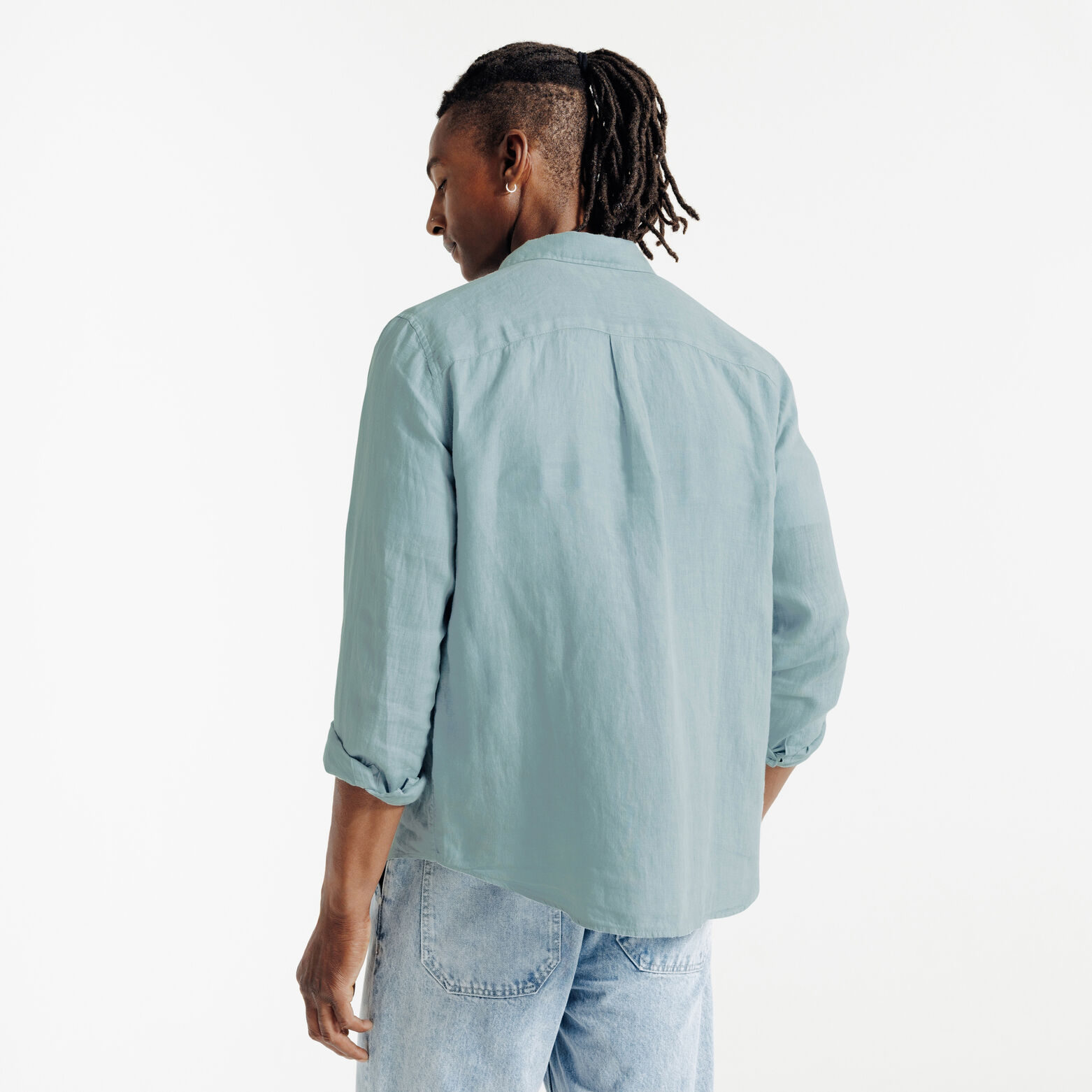 Regular fit hemd in linnen