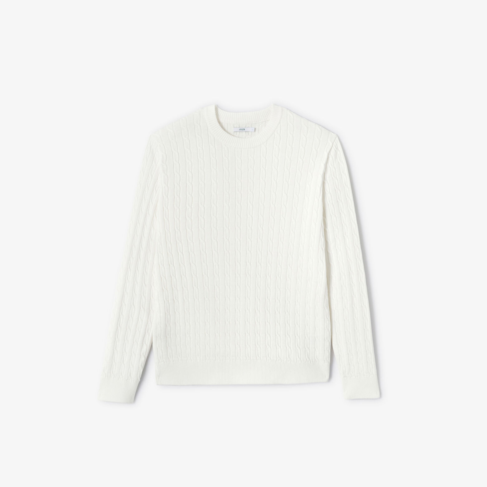 Pull col rond torsad&eacute;