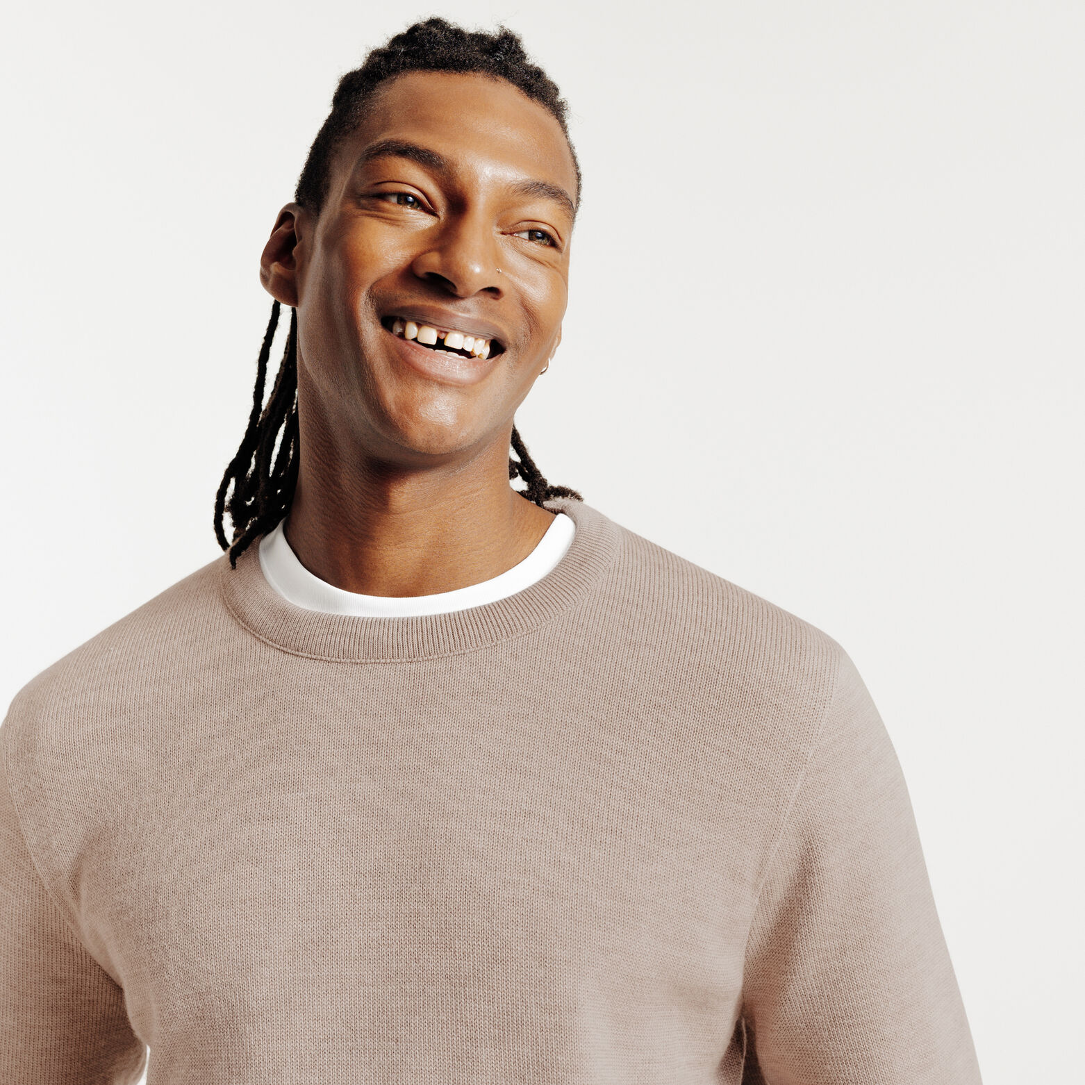 Pull laine col rond Made In France