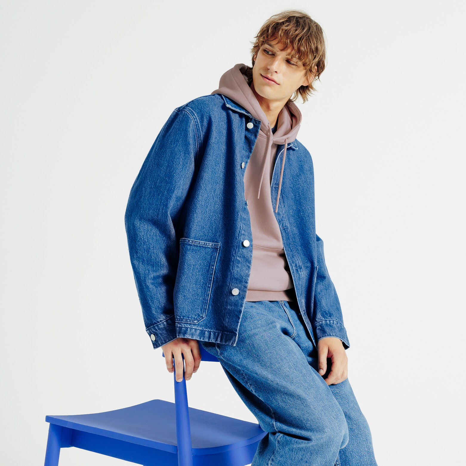 Sweat &agrave; capuche uni