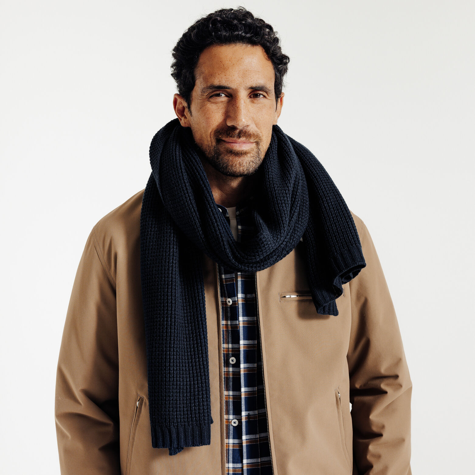 Echarpe unie en maille