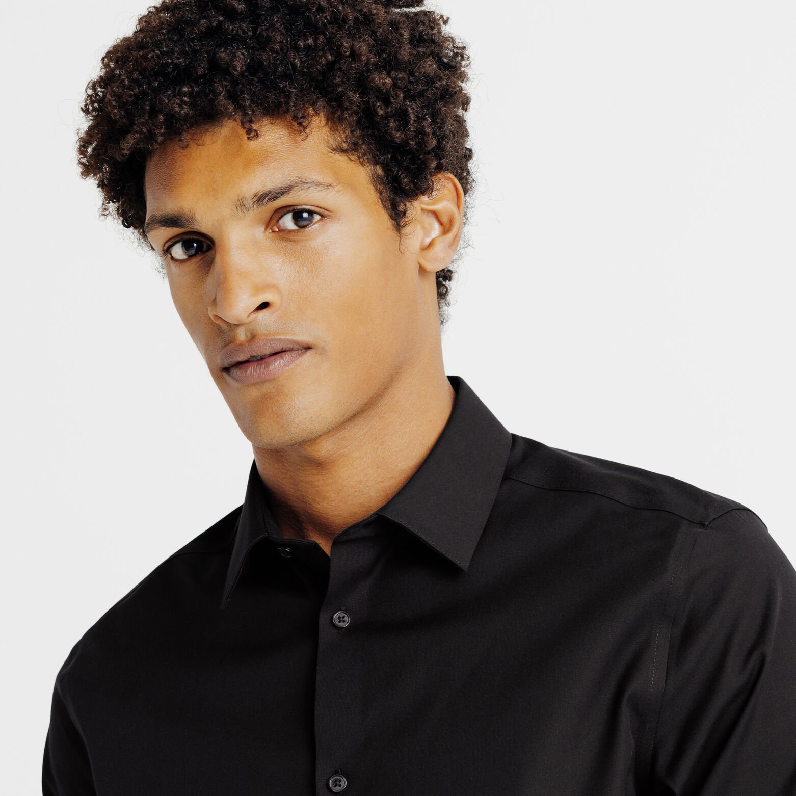 Chemise sans repassage en coton regular