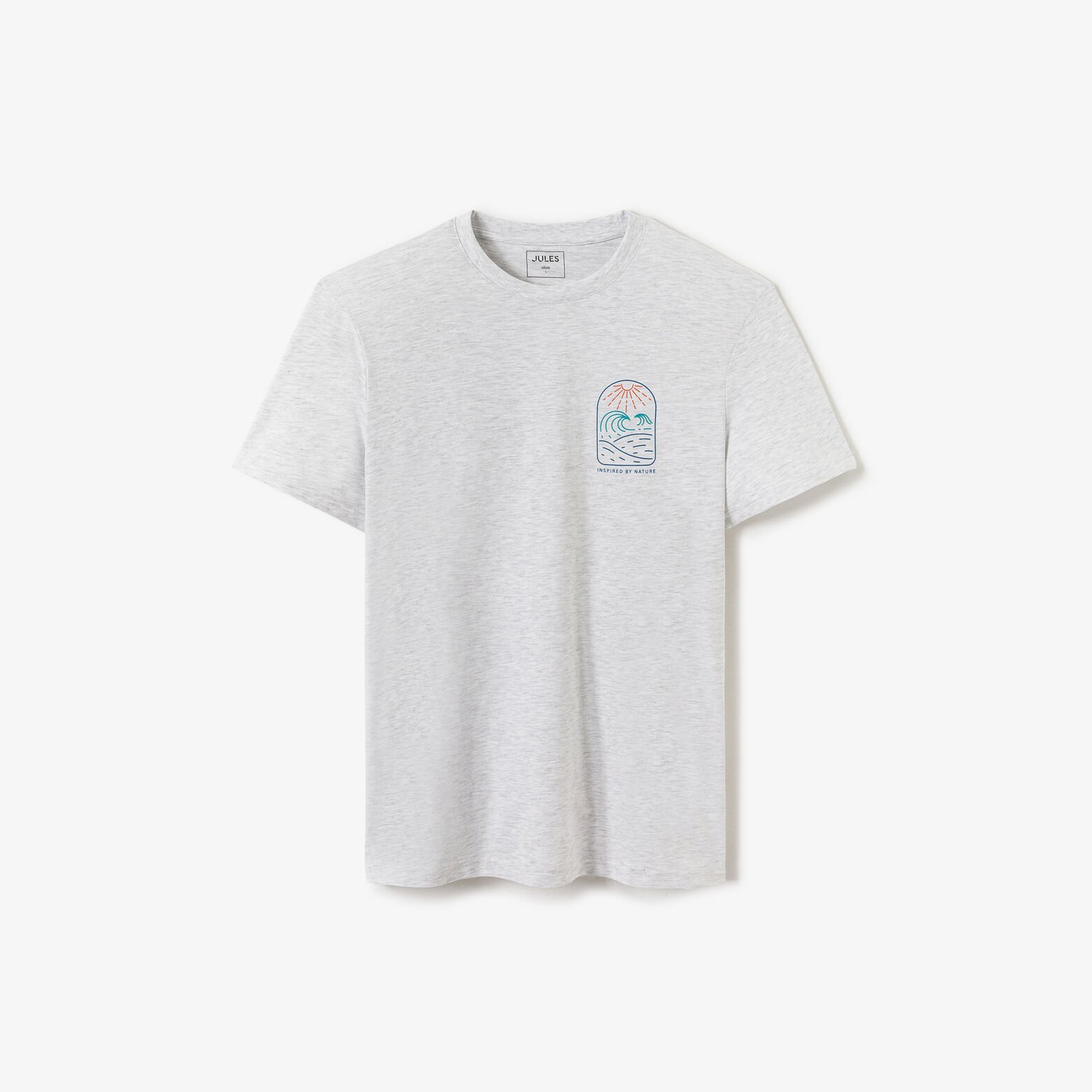 T-shirt ronde hals met print op de borst