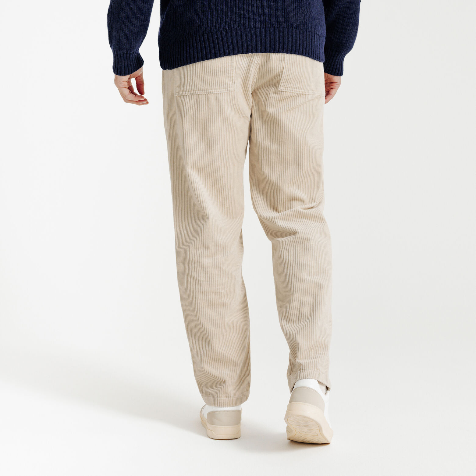 Fluwelen broek met elastische tailleband