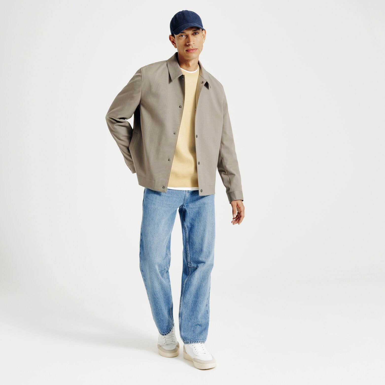 Pull col rond relax tricotage jacquard