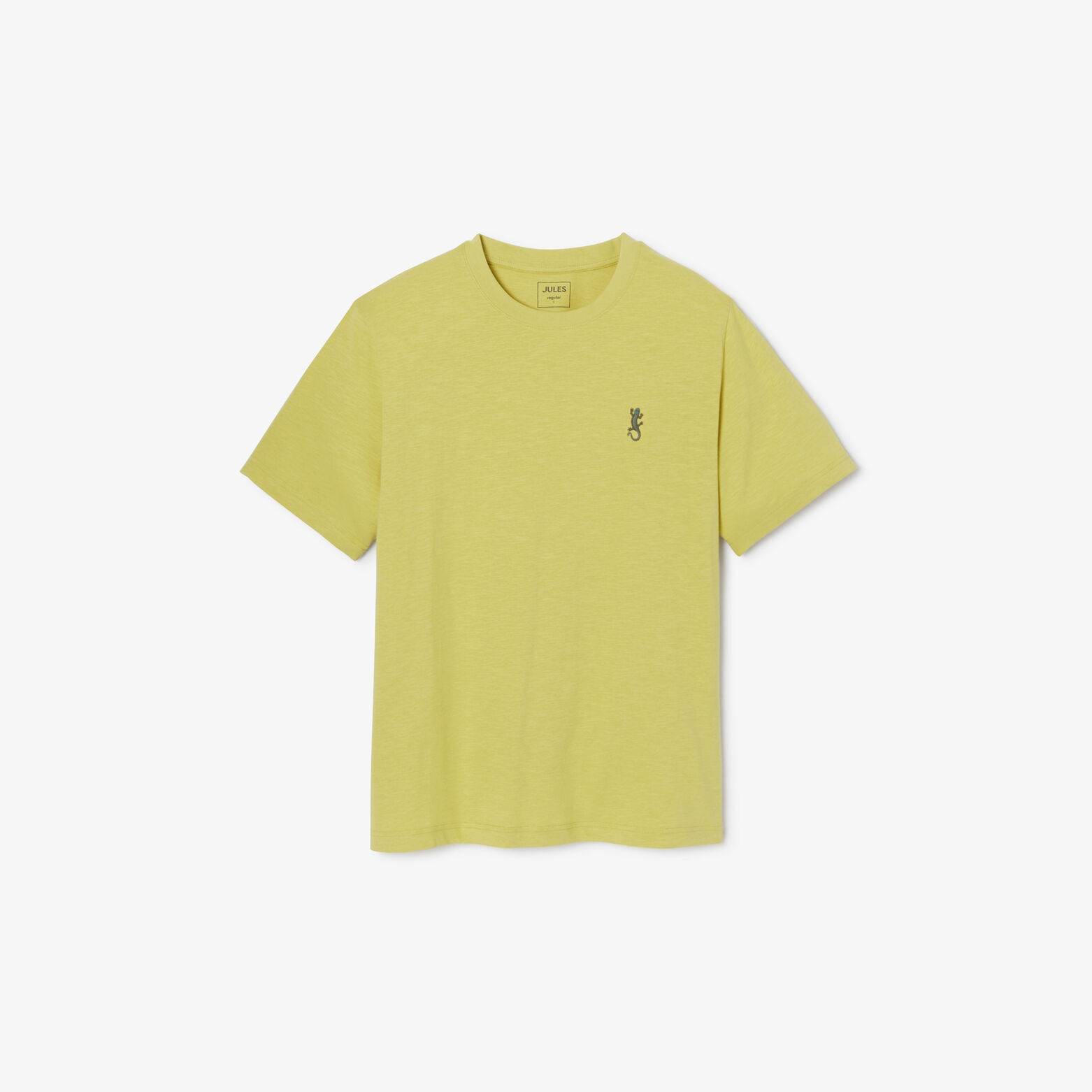 Tee shirt mati&egrave;re flamm&eacute;e broderie poitrine