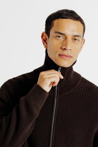 Gilet zipp&eacute; col camionneur