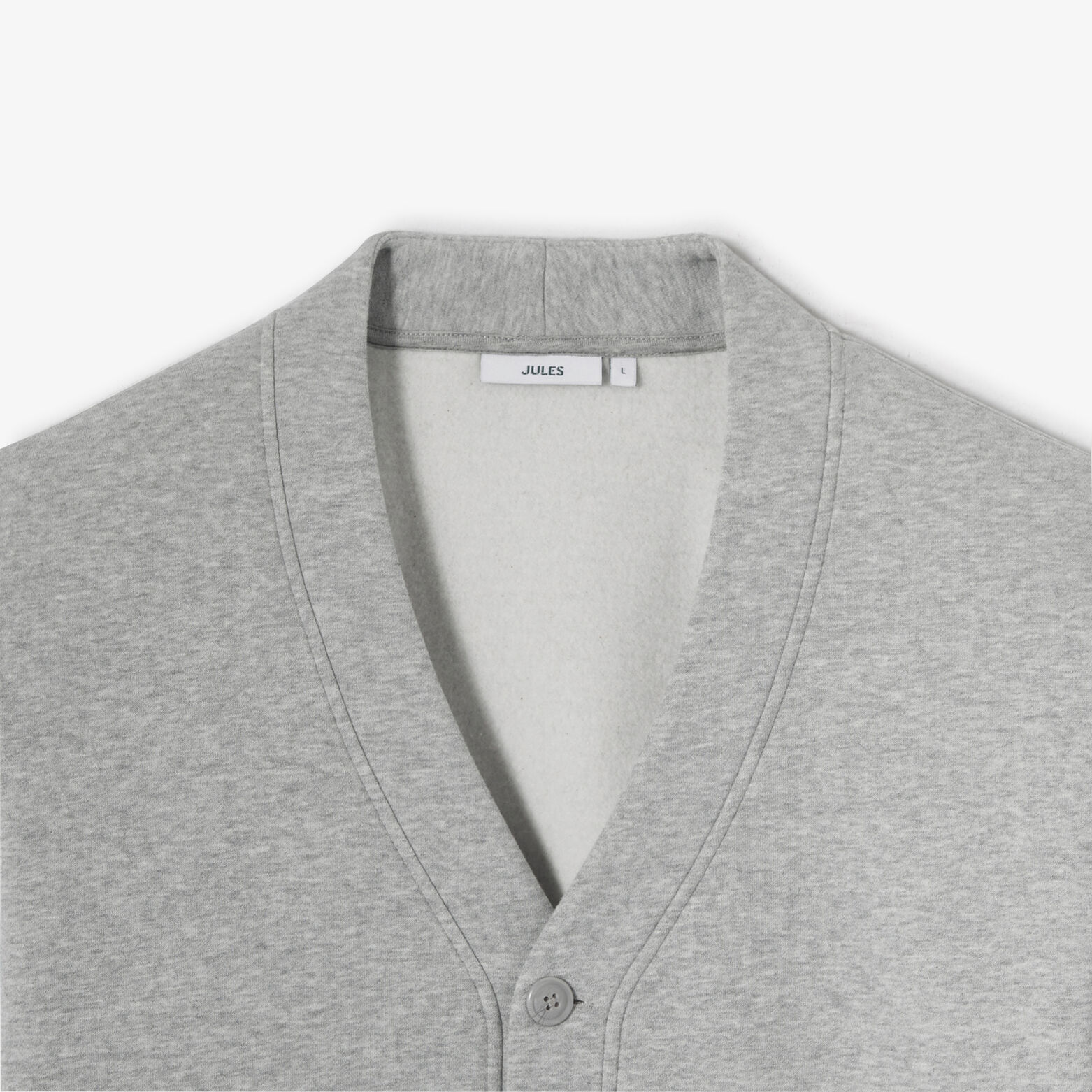 Sweat cardigan &agrave; boutons