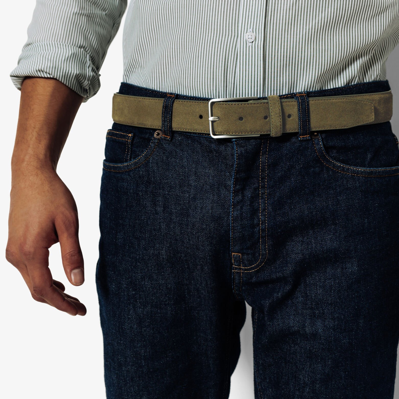 Riem in su&egrave;deleer met gesp