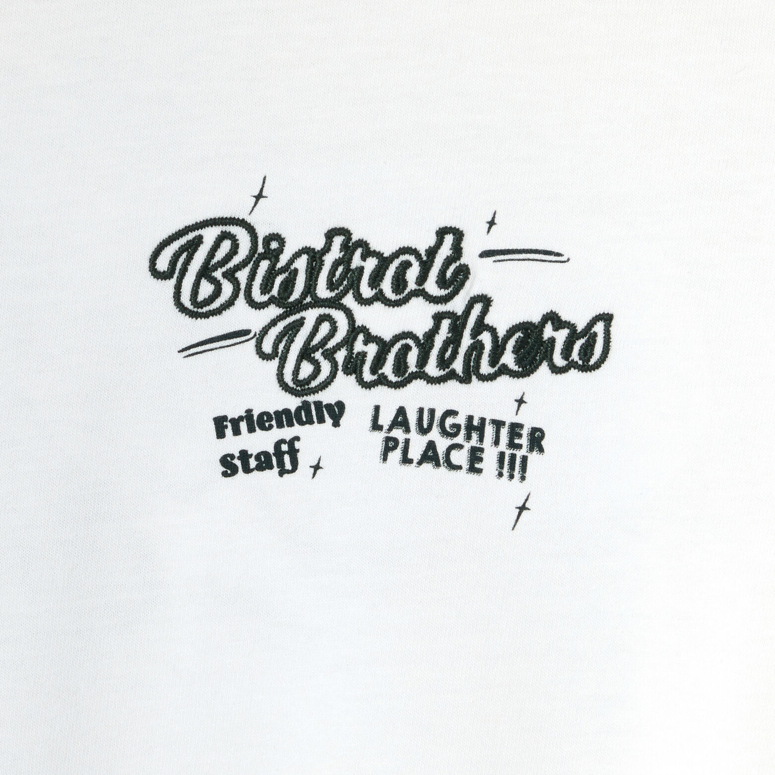 Tee shirt imprim&eacute; "Bistrot Brother" devant et dos
