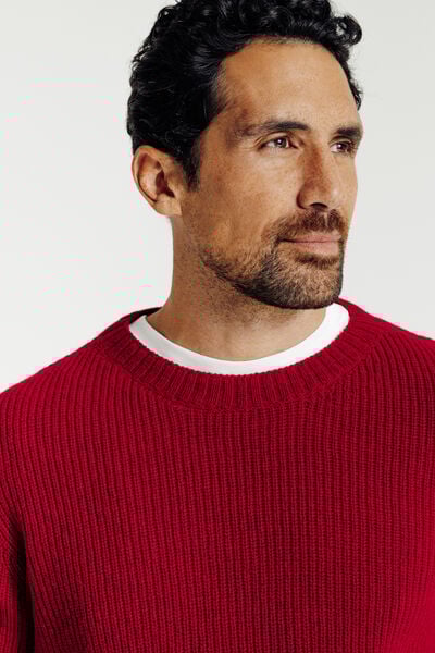 Pull m&eacute;rinos cachemire Made in France