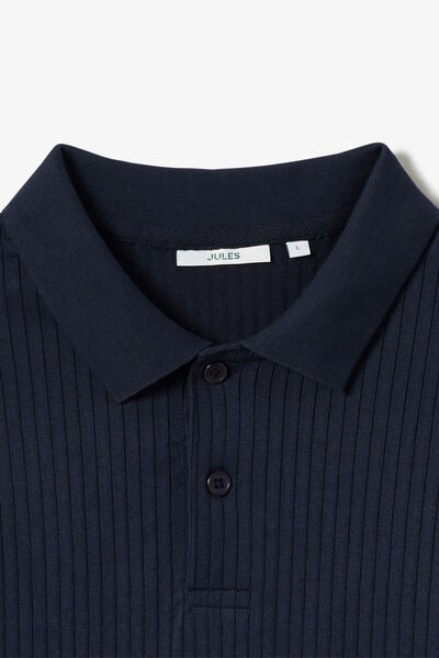 Polo manches courtes textur&eacute;