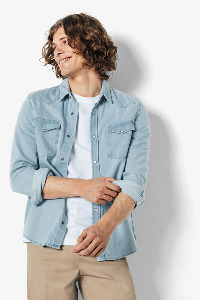 Chemise en jean western