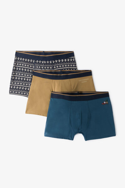 Coffret 3 boxers esprit No&euml;l