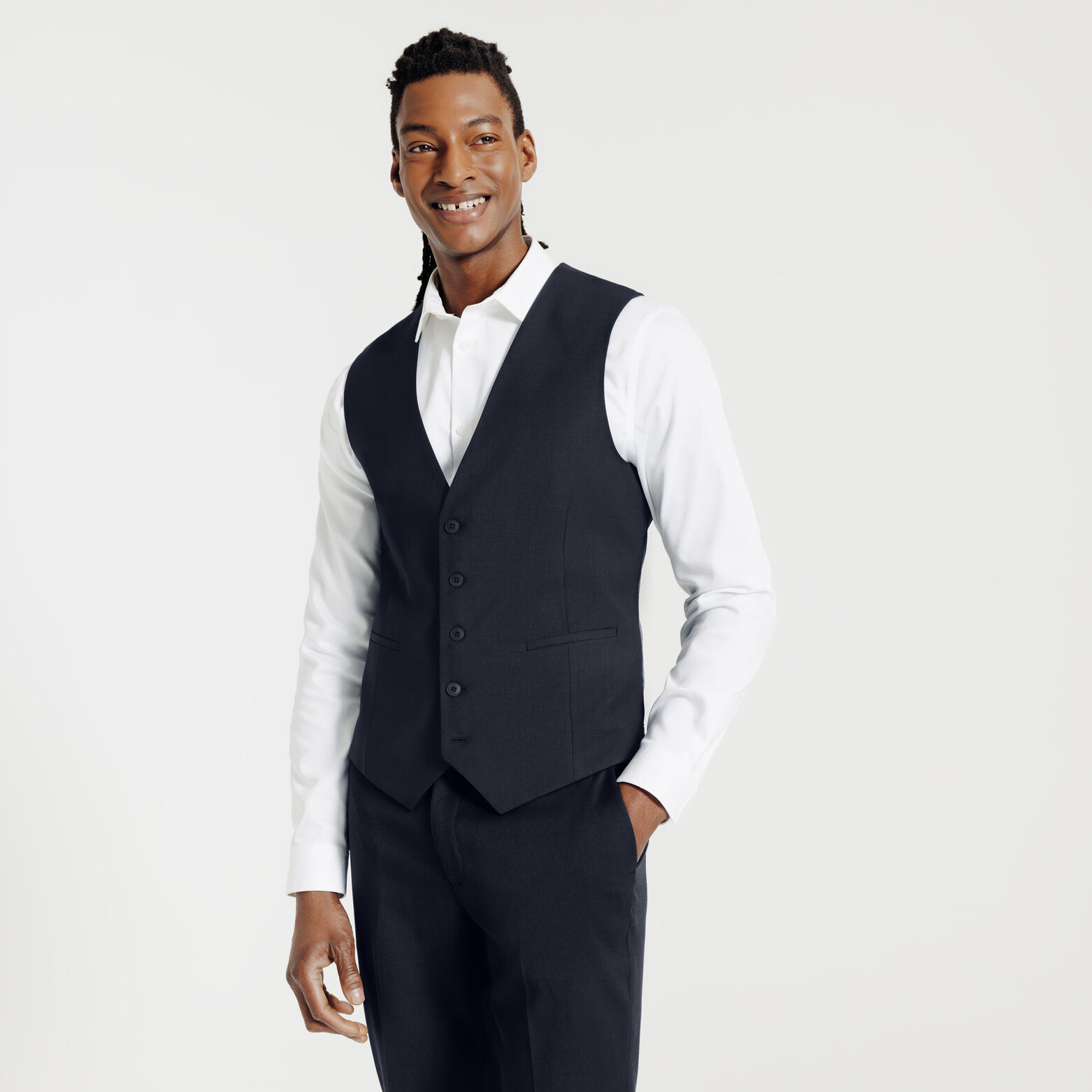 Gilet de costume slim bi-strech