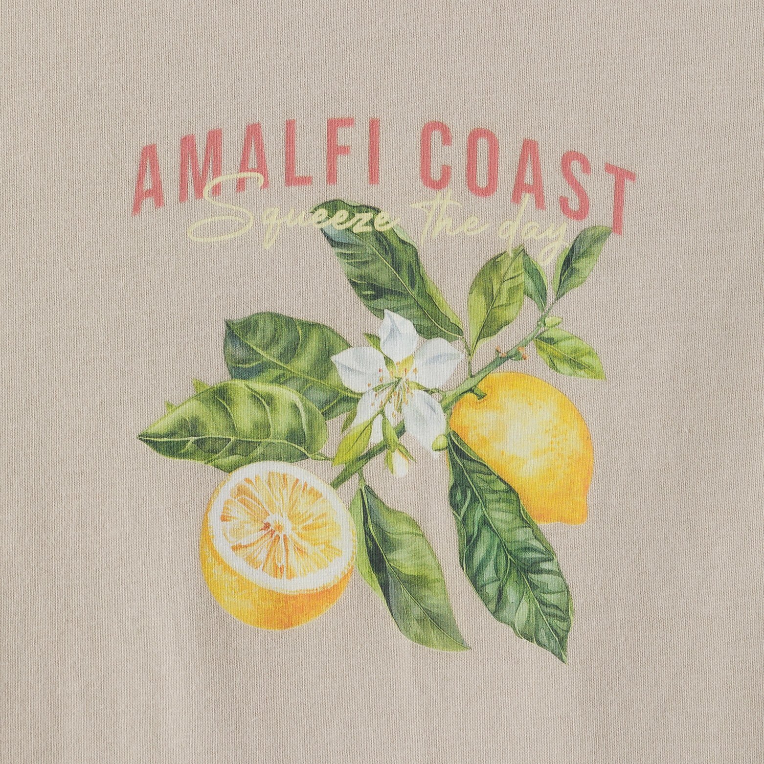 Tee shirt imprim&eacute; devant et dos citron