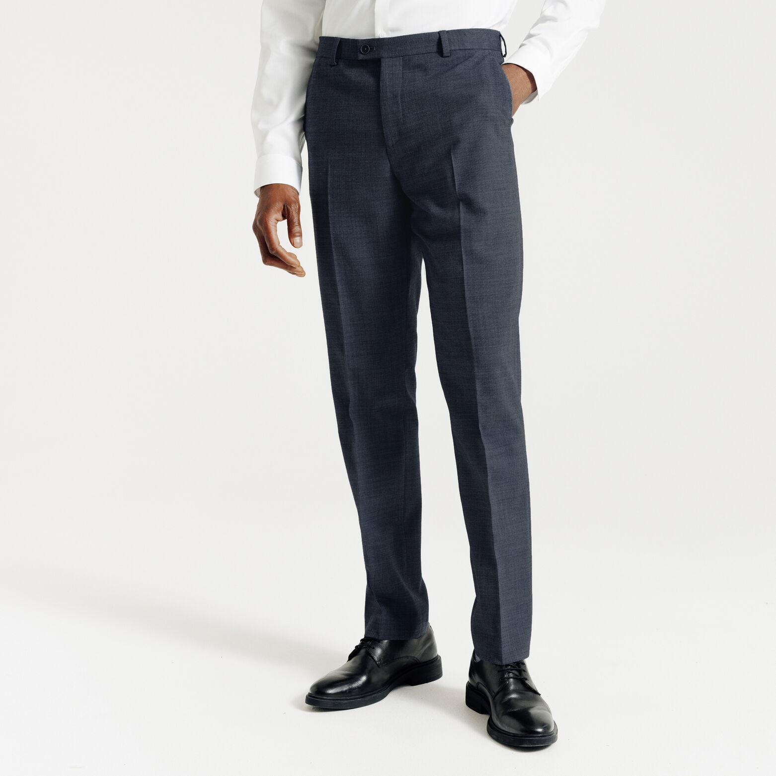 Het pakket tweekleurige confortabel kostuum - Donkerblauw