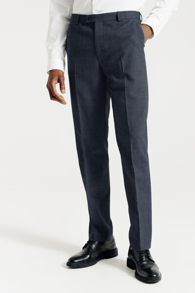 Pantalon de costume confort bi-ton