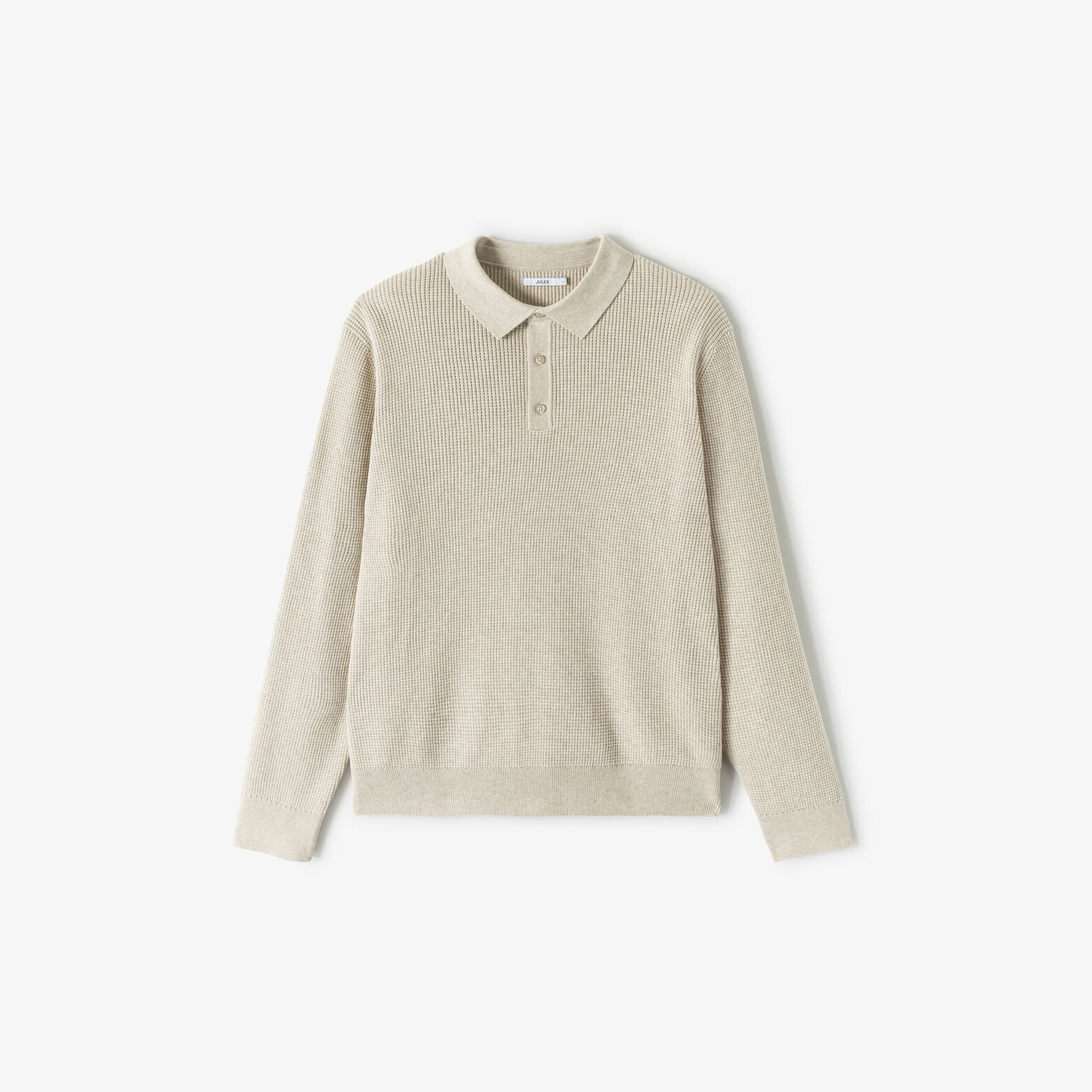 Polo en maille col boutonn&eacute; fantaisie